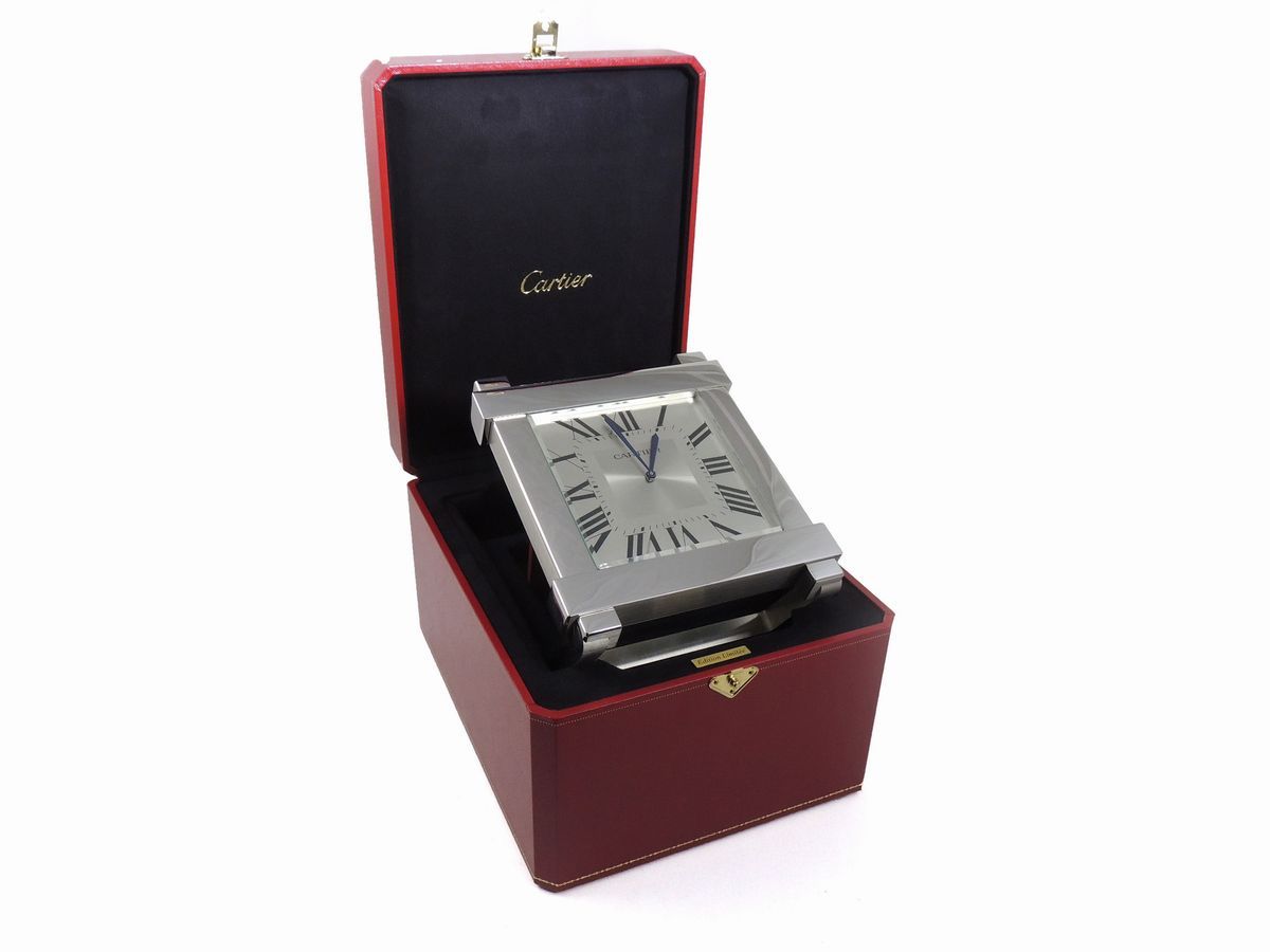 Orologio da Scrivania Cartier Tank Chinoise in Acciaio