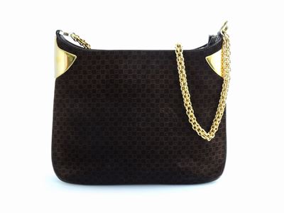 Borsa a Spalla in Camoscio Marrone, Gucci