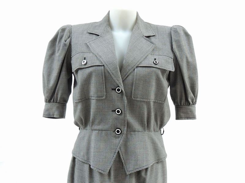 Tailleur in Lana Pied De Poule, Yves Saint Laurent