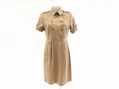 Abito in Cotone Dorato, Burberry