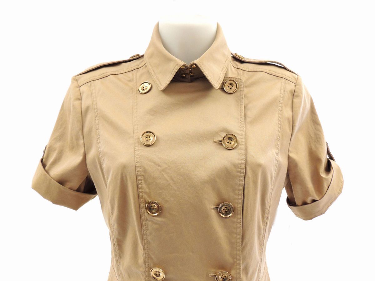 Abito in Cotone Dorato, Burberry