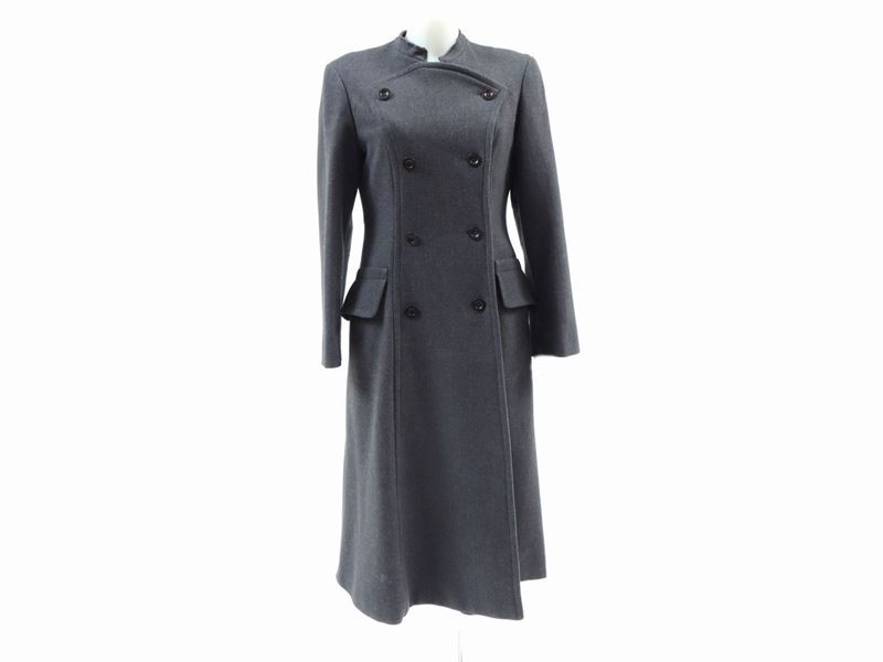 Cappotto in Lana Antracite, Miu Miu
