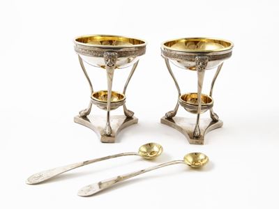 Coppia di Saliere in Argento