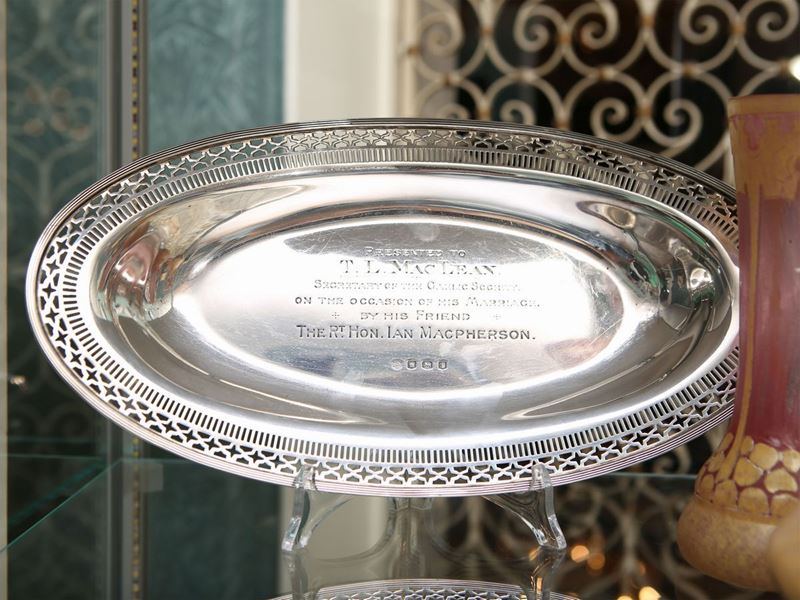 Cestino Ovale in Argento