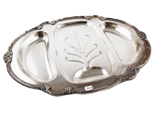 Roasting tray in silver metal  - Auction The art of furnishing - Maison Bibelot - Casa d'Aste Firenze - Milano