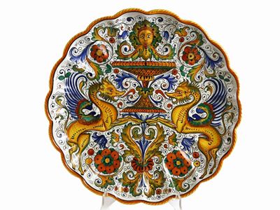 Grande Vassoio in Ceramica, Deruta