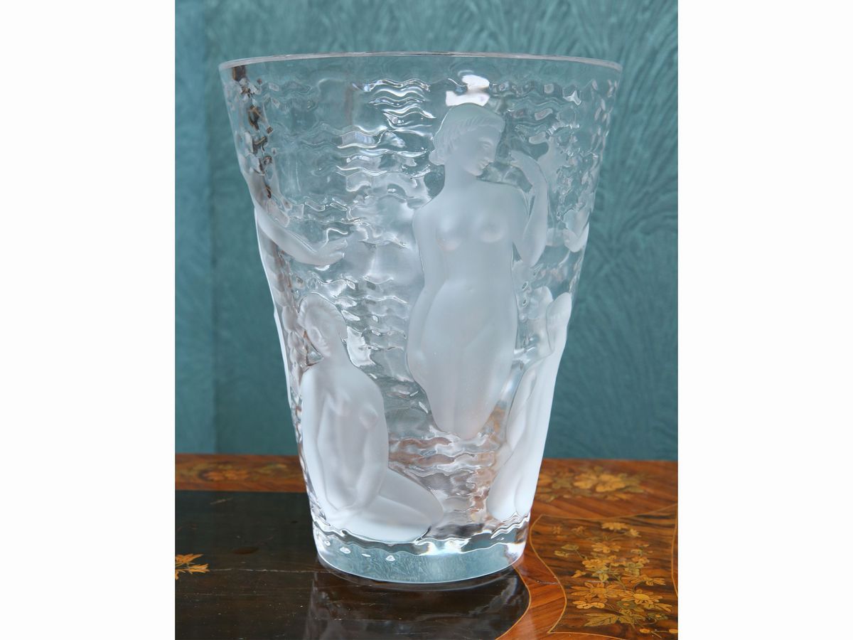 Vaso Ondine in Cristallo, Lalique France