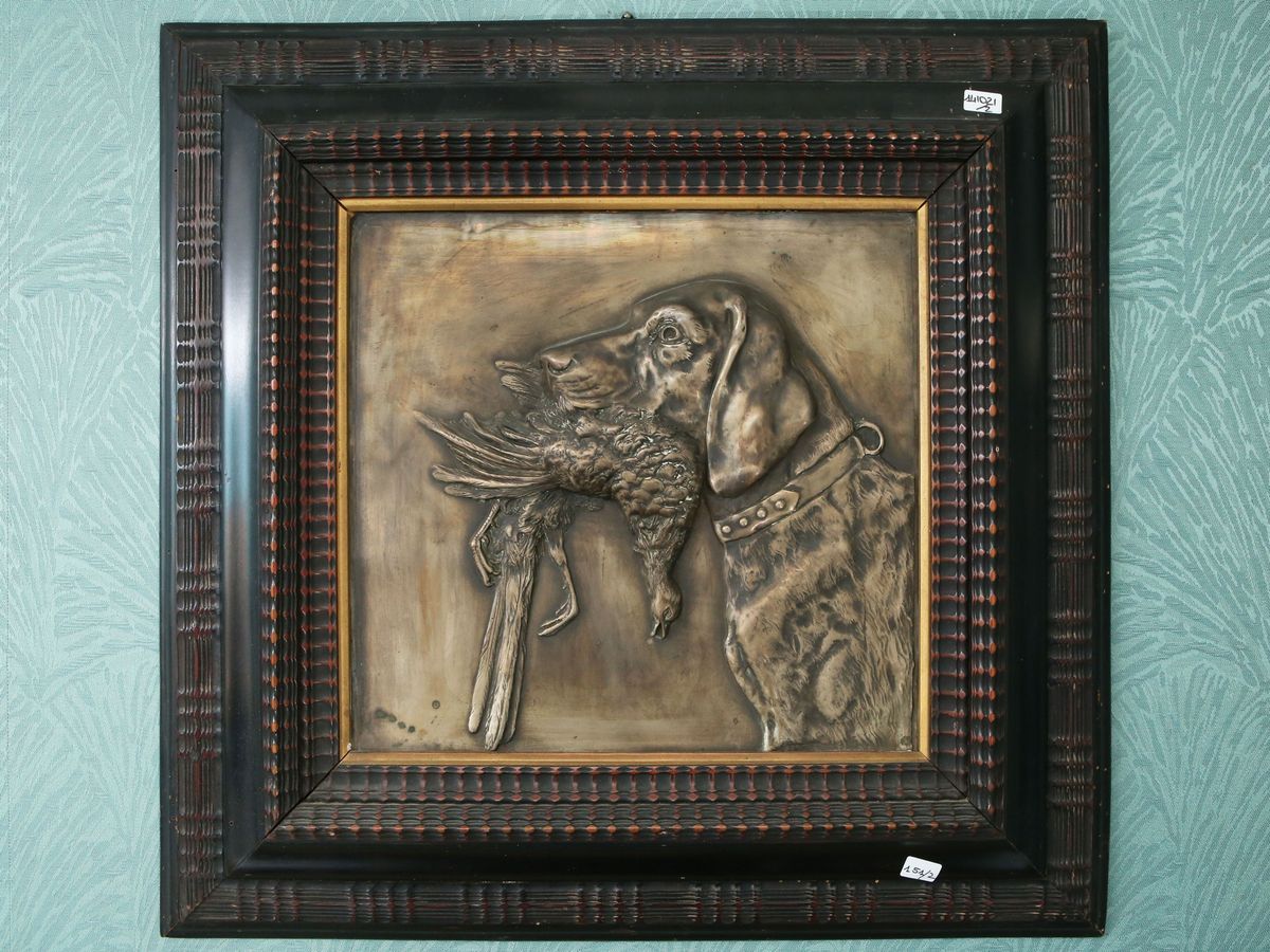 Coppia di Pannelli in Metallo Argentato