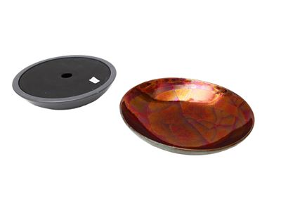 Piatto in Ceramica Smaltata a Lustro, Gatti