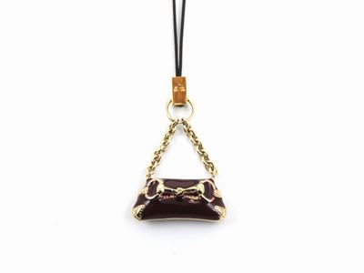Pendente in Metallo Argentato e Smalto, Gucci