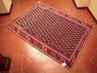 Tappeto Caucasico di Vecchia Manifattura