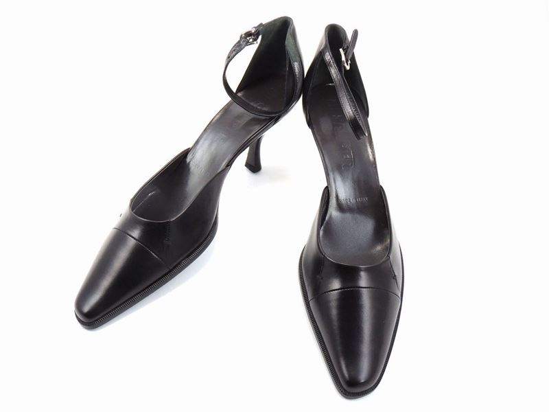 Paio di Décolleté in Pelle Nera, Jil Sander