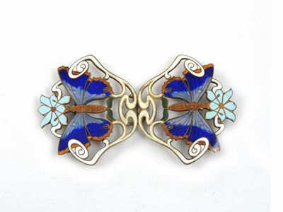 Fibbia Animalier in Metallo Smaltato