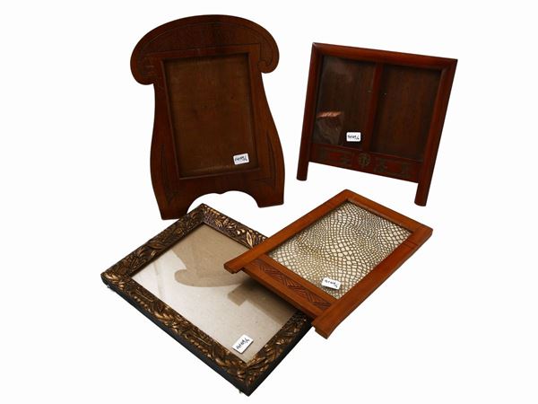 Four wooden picture frames  (early 20th century)  - Auction The art of furnishing - Maison Bibelot - Casa d'Aste Firenze - Milano