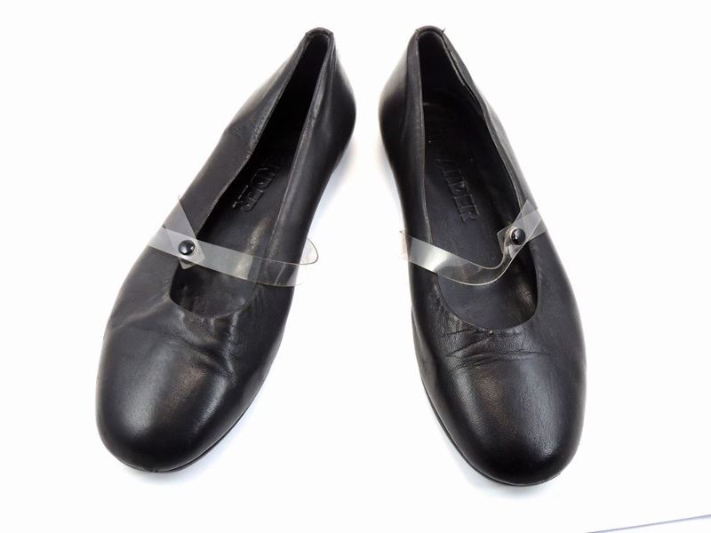 Paio di Ballerine in Pelle Nera, Jil Sander