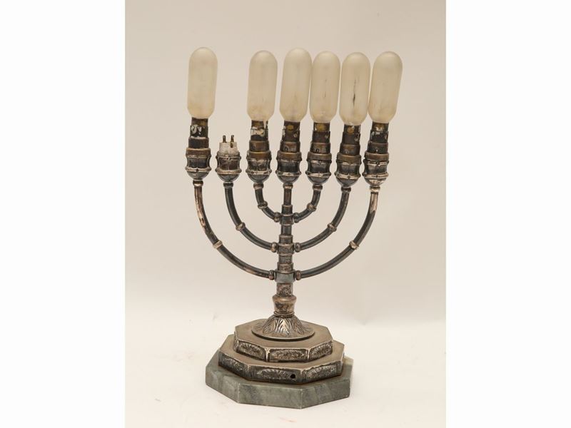 Judaica: Menorah in Ottone