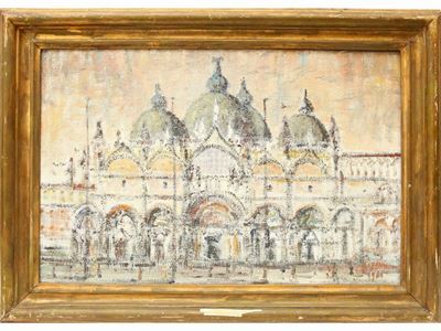 Veduta della Basilica di San Marco a Venezia, 1968