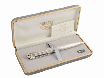 Penna a Sfera in Argento, Ferrari