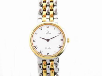 Orologio da Polso per Donna Omega De Ville in Acciaio Placcato in Oro Giallo