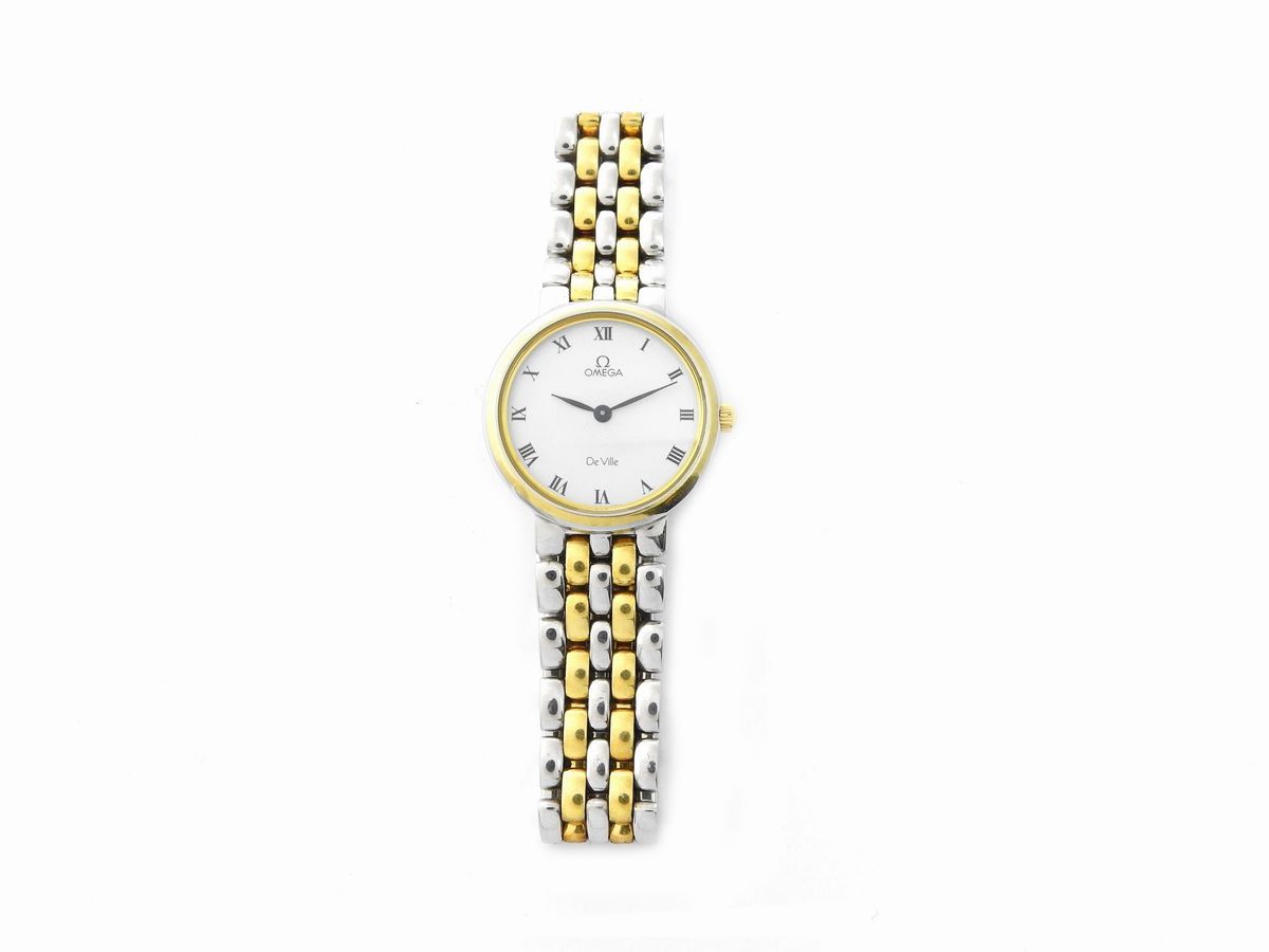Orologio da Polso per Donna Omega De Ville in Acciaio Placcato in Oro Giallo