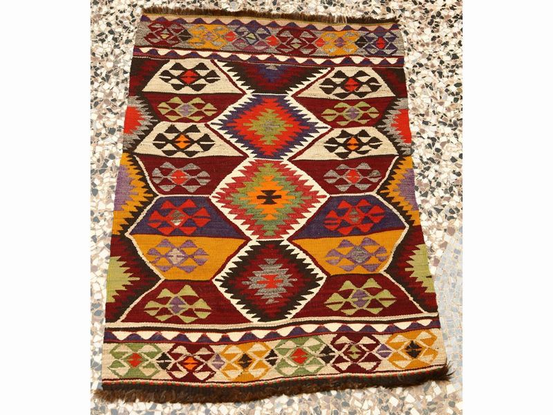 Tappeto Kilim di Vecchia Manifattura