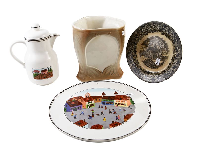 Lotto di Accessori per la Tavola in Ceramica e Porcellana
