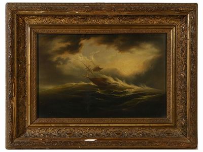 Veliero su Mare in Tempesta