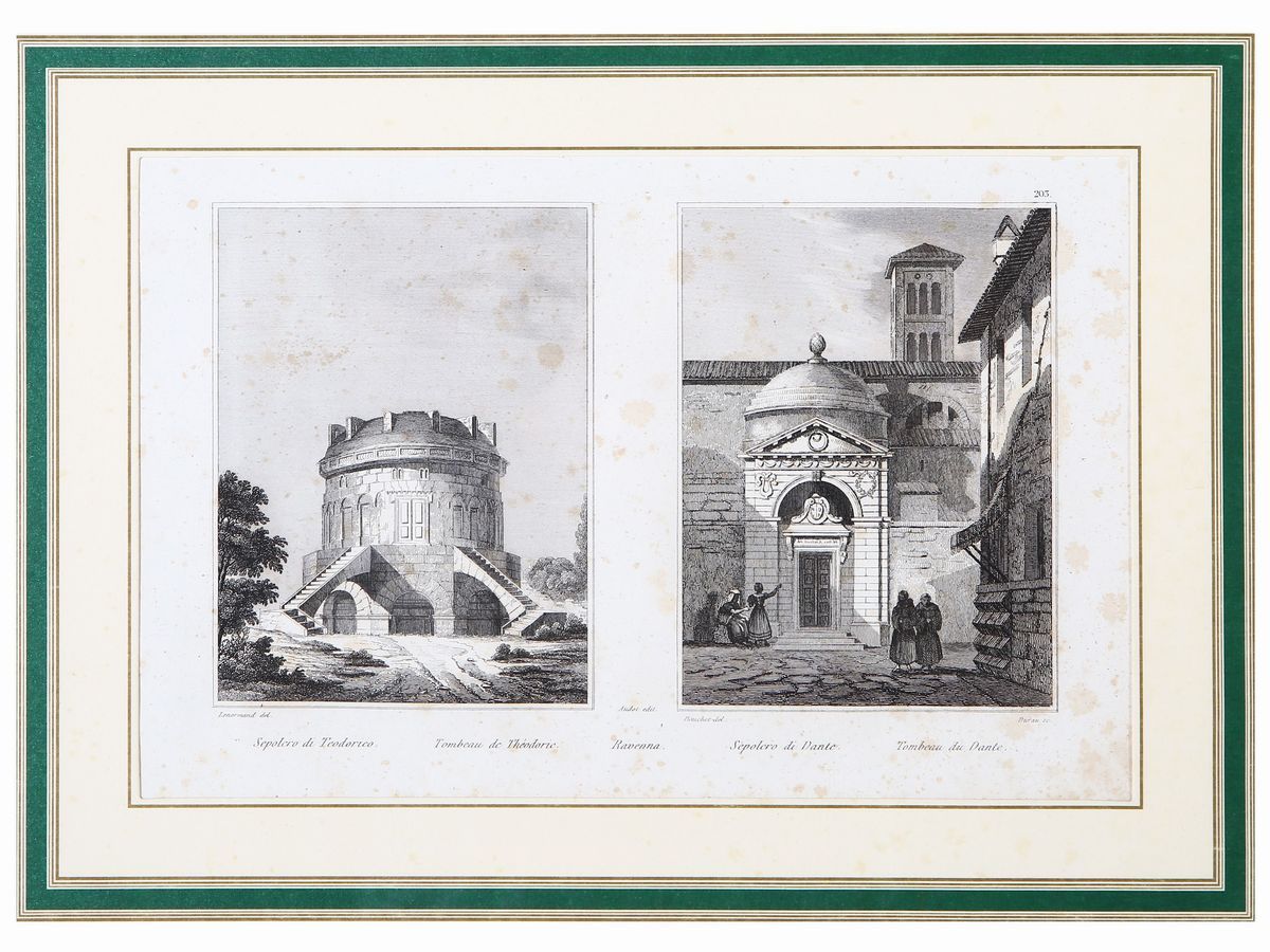 Lotto di Litografie e Incisioni D'epoca