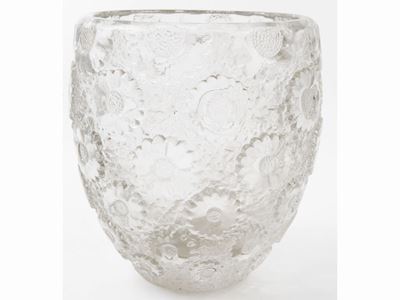 Vaso Lalique Decoro Paquerettes