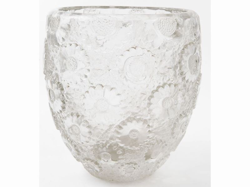 Vaso Lalique Decoro Paquerettes