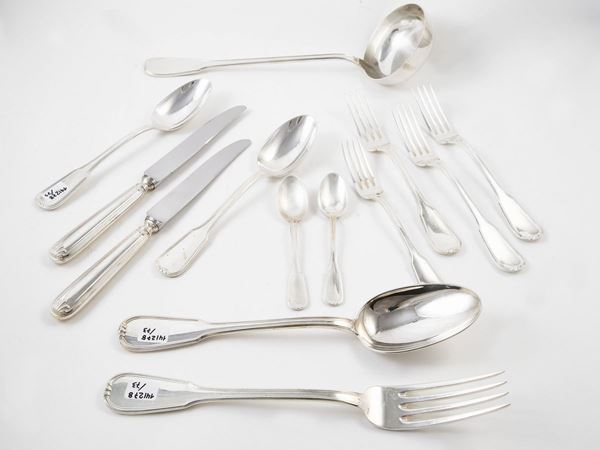 Silver-plated metal cutlery set, Richard Ginori  - Auction The collector's florentine house - Maison Bibelot - Casa d'Aste Firenze - Milano