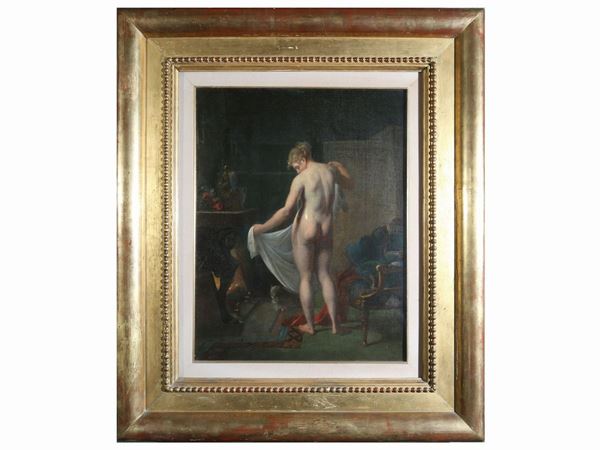 Scuola francese della fine del XIX secolo - Nudo femminile di schiena
