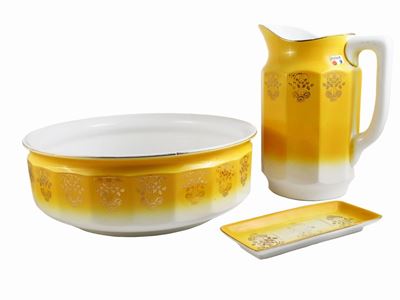 Set da Toilette in Ceramica, Sci Laveno