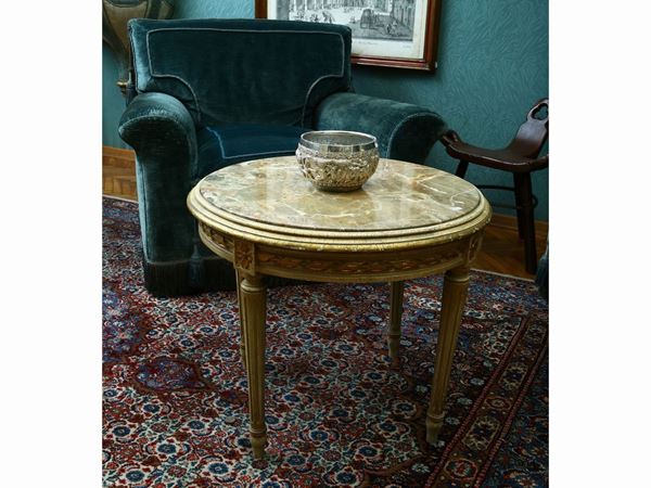 Side table in carved and lacquered wood  - Auction The collector's florentine house - Maison Bibelot - Casa d'Aste Firenze - Milano