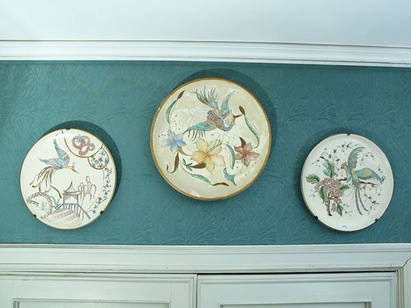 Tre piatti in ceramica, Rosenthal Keramik