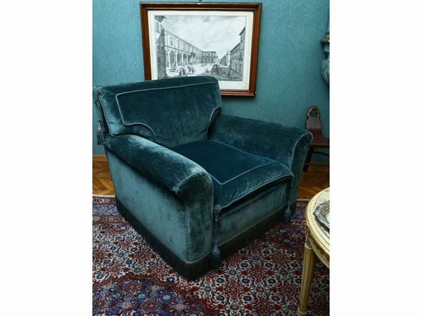 Pair of upholstered armchairs  - Auction The collector's florentine house - Maison Bibelot - Casa d'Aste Firenze - Milano
