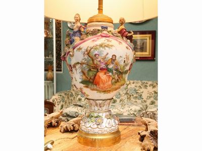Grande Vaso in Porcellana Policroma