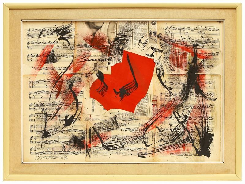 Arturo Carmassi - Composizione con Spartiti Musicali, 1986