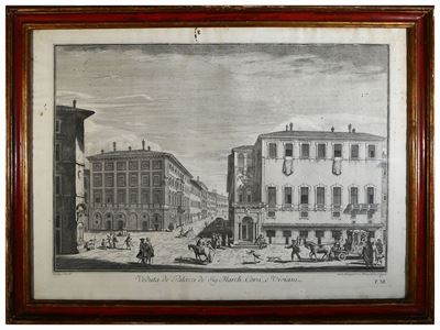Veduta De' Palazzi De' Sig. March. Corsi, e Viviani, da Giuseppe Zocchi
