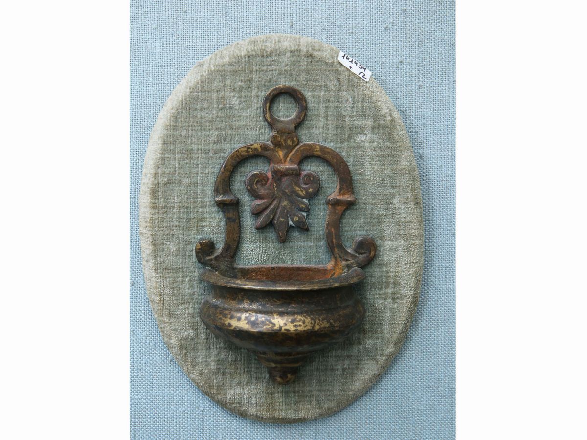 Coppia di Acquasantiere in Bronzo
