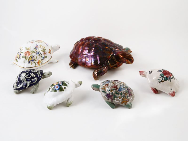 Collezione di Tartarughe in Ceramica