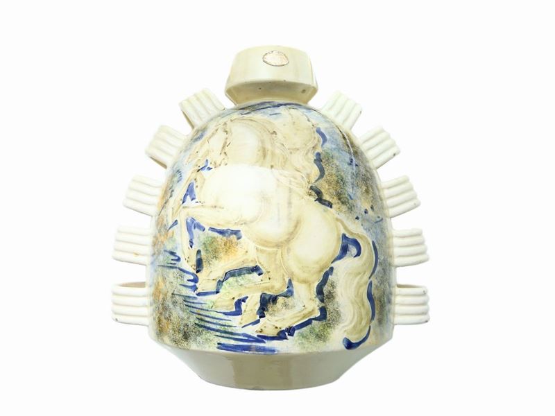 Vaso in Ceramica Policroma