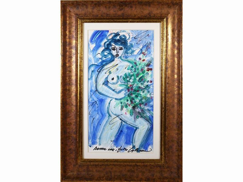 Dino la Bianca - Donna con i Fiori