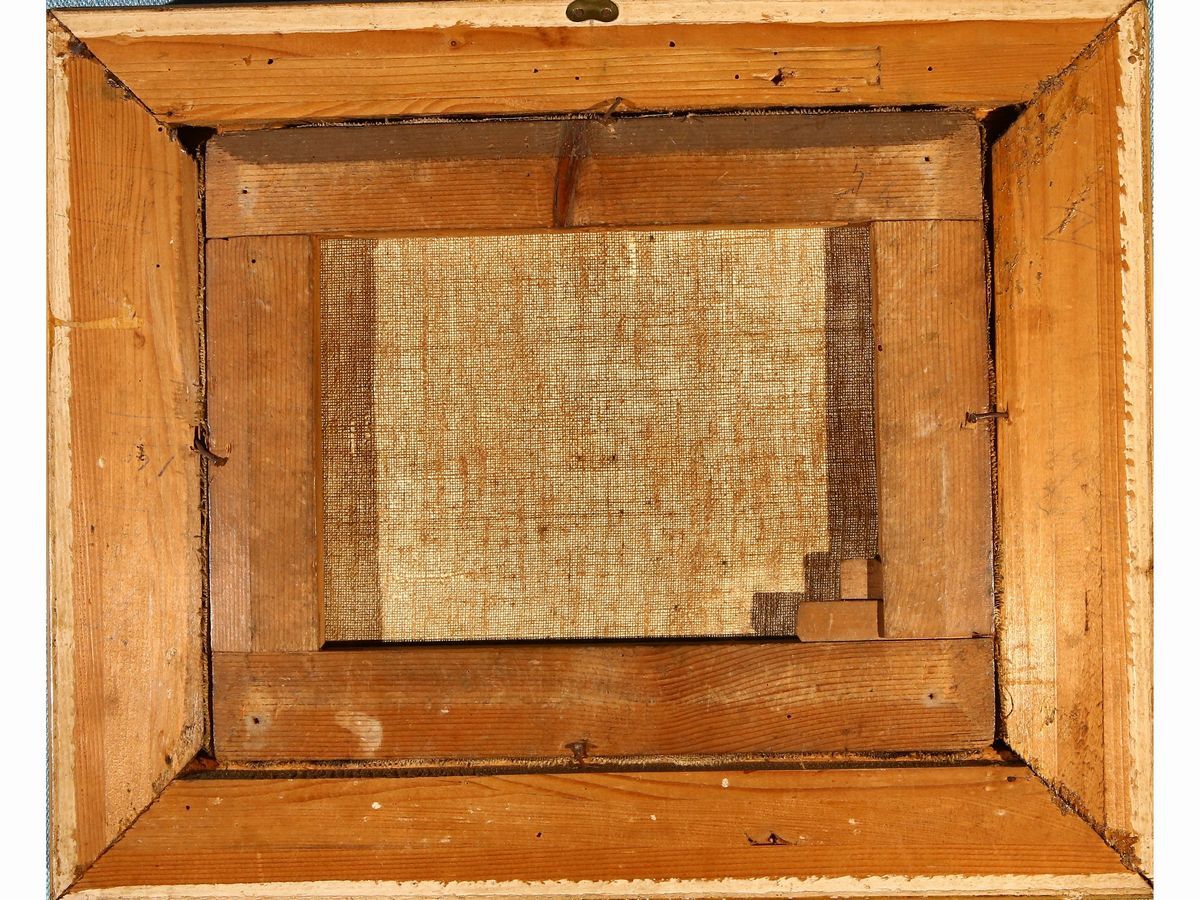 Scuola di Barbizon del XIX Secolo - Paesaggio con Contadine