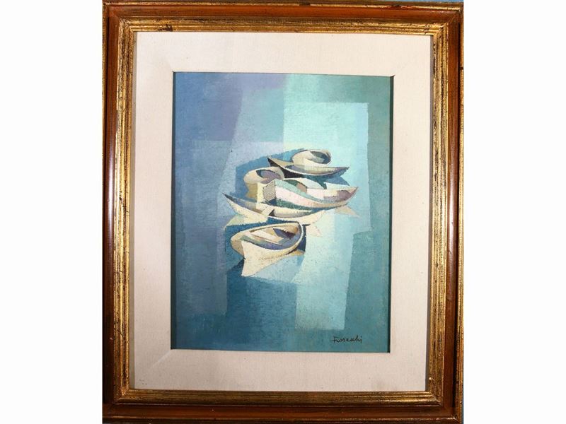 Paolo Frosecchi - Marina con Barche