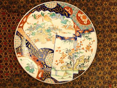 Piatto da Parata in Porcellana Imari