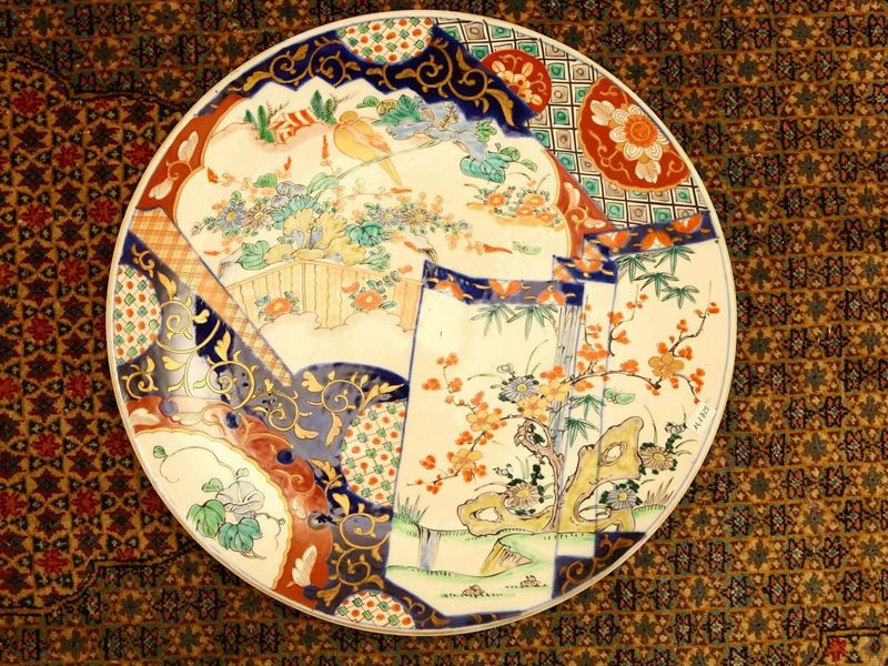 Piatto da Parata in Porcellana Imari