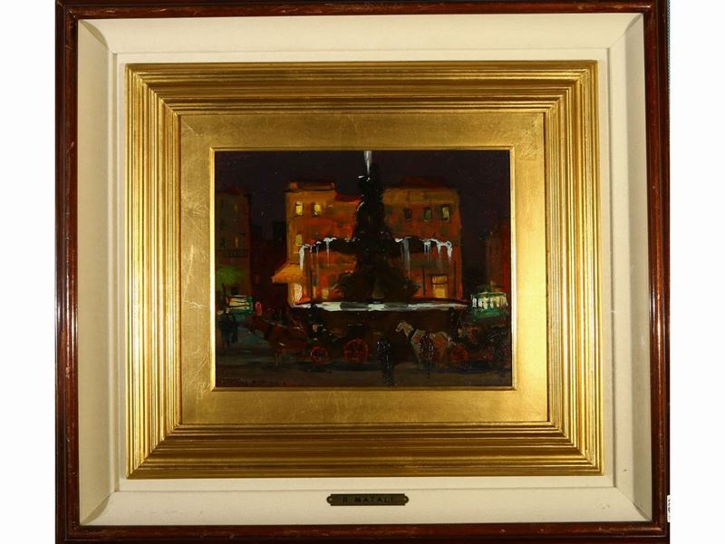 Renato Natali - Piazza Barberini a Roma