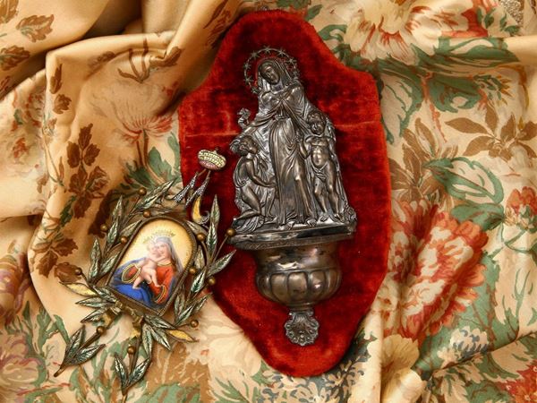 Acquasantiera in argento  (XIX secolo)  - Asta House Sale: Un’elegante casa fiorentina - Maison Bibelot - Casa d'Aste Firenze - Milano
