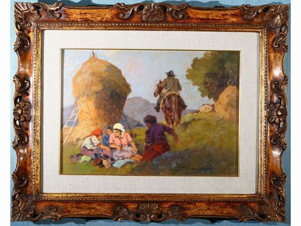 Carlo Domenici : Riposo  - Auction House Sale: an elegant florentine apartment - Maison Bibelot - Casa d'Aste Firenze - Milano